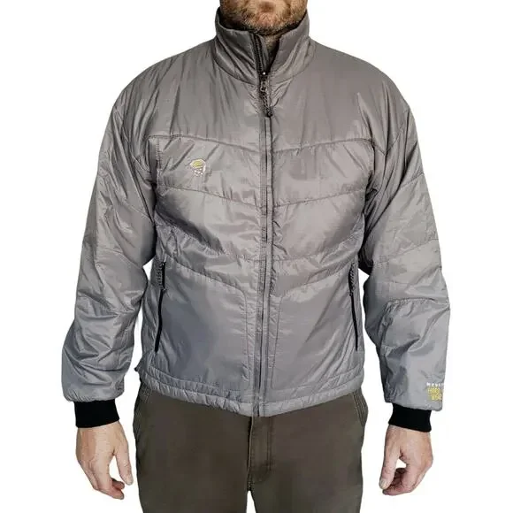 MOUNTAIN HARDWEAR mens lightweight puffer activewear jacket in gray Size Large - Picture 1 of 8